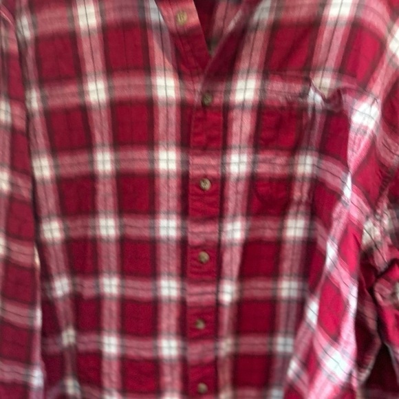 Mens Cabelas plaid button‎ down flannel; size  2XLT - Picture 3 of 7